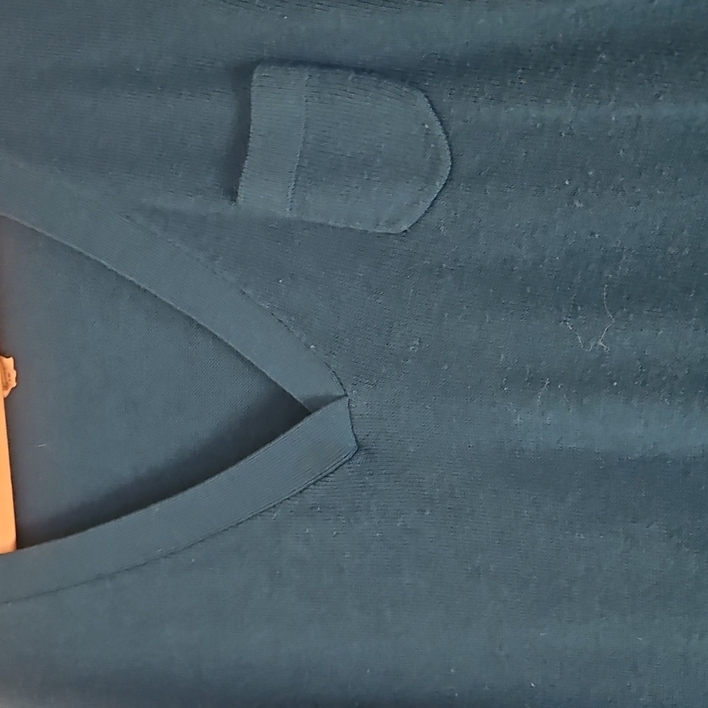 Bundle Of 3 XL Route 66 V-neck Basic Sweaters, Teal, Gray, White - Picture 13 of 13